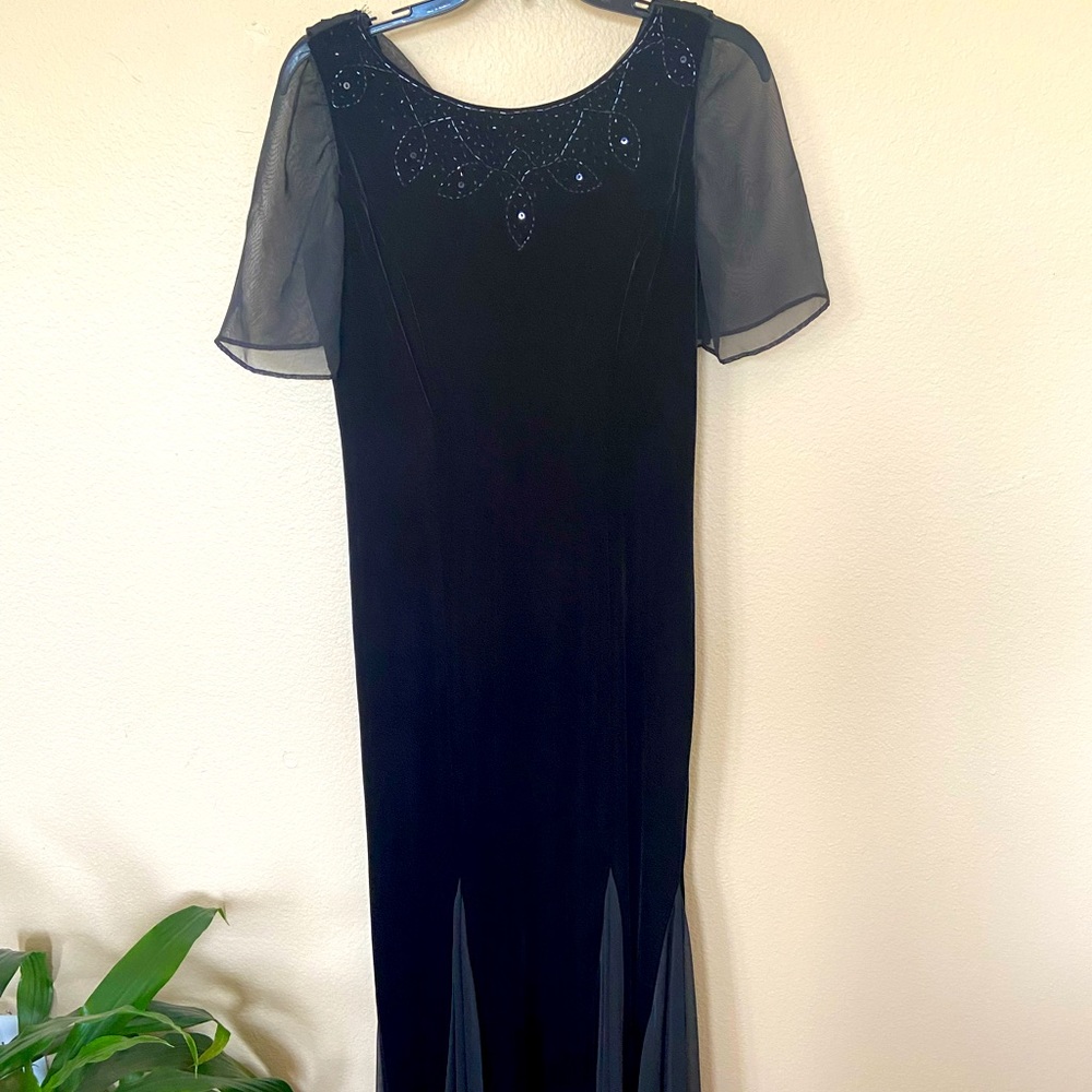 Sheri Martin Black Velvet Dress